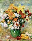 Bouquet of Chrysanthemums by Pierre Auguste Renoir