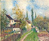 Alfred Sisley - A Path at Les Sablons painting