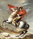 Jacques Louis David - Bonaparte Crossing The Grand Saint-bernard Pass painting
