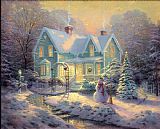 Thomas Kinkade - Blessings of Christmas painting