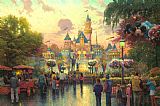 Thomas Kinkade - Disneyland 50th Anniversary painting