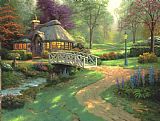 Thomas Kinkade - Friendship Cottage painting
