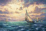 Thomas Kinkade - New Horizons painting