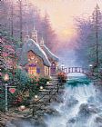 Thomas Kinkade - Sweetheart Cottage Ii painting