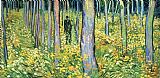 Vincent van Gogh - Undergrowth with Two Figures painting