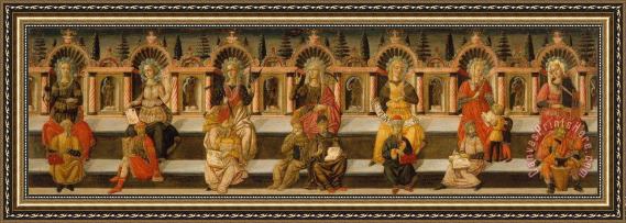 'Lo Scheggia' Giovanni di Ser Giovanni Guidi The Seven Liberal Arts Framed Painting 'Lo Scheggia' Giovanni di Ser Giovanni Guidi The Seven Liberal Arts Framed Painting