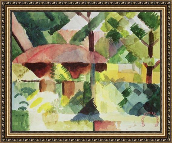 August Macke The Garden Framed Print August Macke The Garden Framed Print
