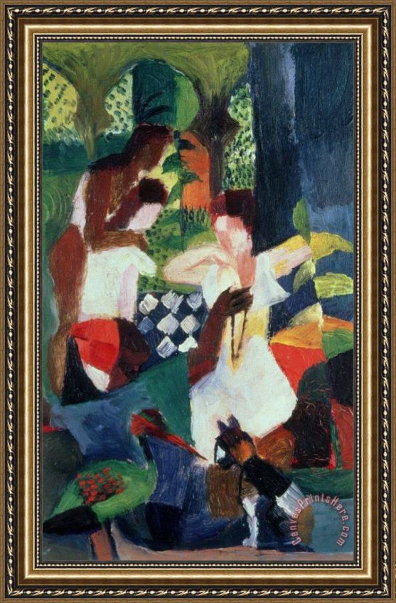 August Macke The Turkish Jeweller Framed Print August Macke The Turkish Jeweller Framed Print