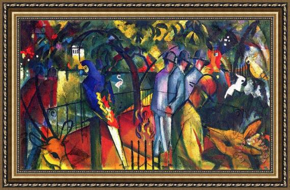 August Macke Zoological Gardens 1 Framed Print August Macke Zoological Gardens 1 Framed Print
