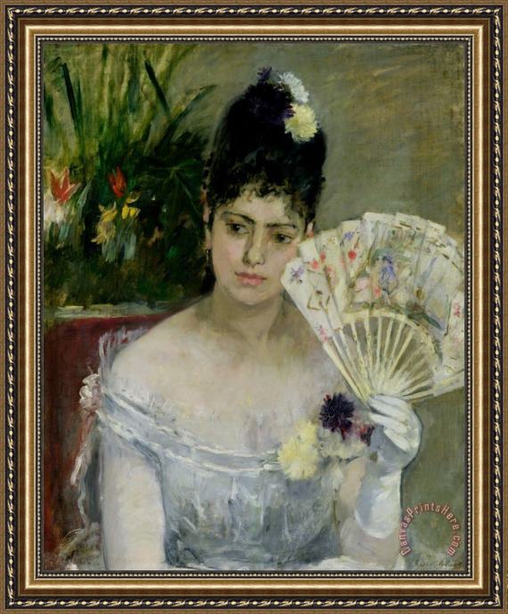 Berthe Morisot At The Ball Framed Print Berthe Morisot At The Ball Framed Print