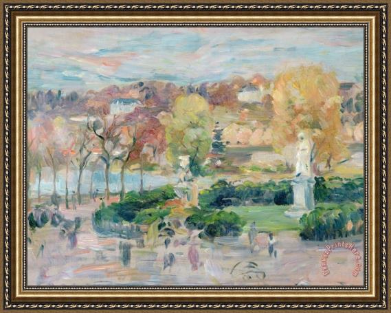 Berthe Morisot Landscape in Tours Framed Print Berthe Morisot Landscape in Tours Framed Print