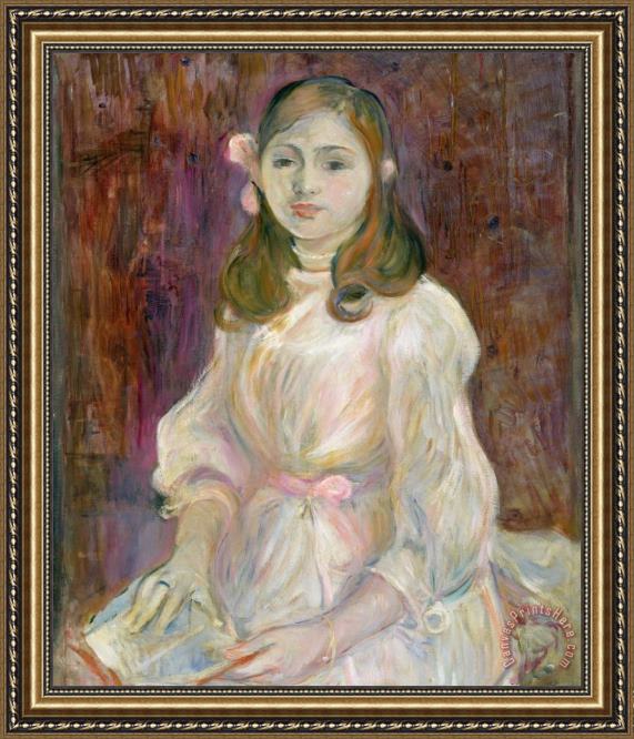 Berthe Morisot Portrait of Julie Manet Framed Print Berthe Morisot Portrait of Julie Manet Framed Print