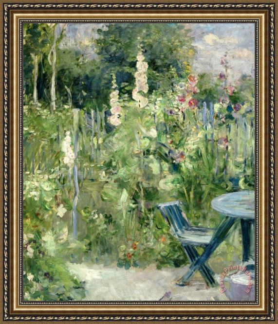 Berthe Morisot Roses Tremieres Framed Print Berthe Morisot Roses Tremieres Framed Print