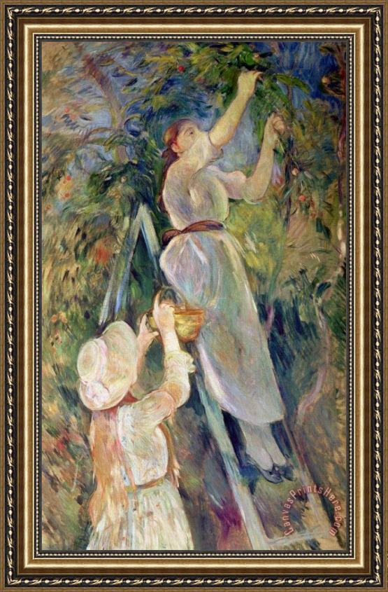 Berthe Morisot The Cherry Picker Framed Print Berthe Morisot The Cherry Picker Framed Print