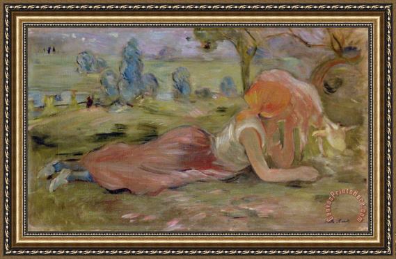 Berthe Morisot The Goatherd Framed Print Berthe Morisot The Goatherd Framed Print