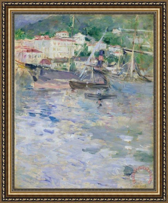 Berthe Morisot The Port at Nice Framed Print Berthe Morisot The Port at Nice Framed Print