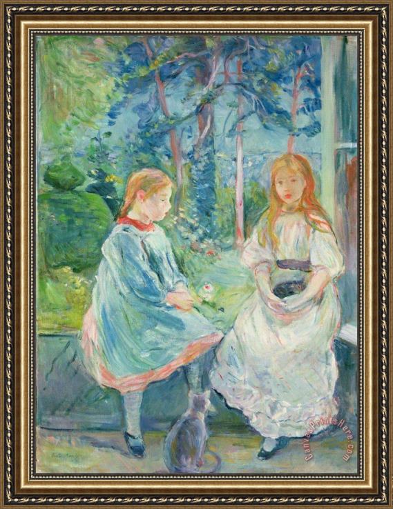 Berthe Morisot Young Girls at the Window Framed Print Berthe Morisot Young Girls at the Window Framed Print