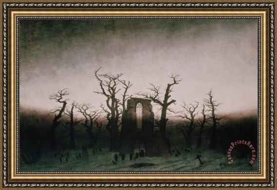 Caspar David Friedrich Abbey in the Oakwood Framed Print Caspar David Friedrich Abbey in the Oakwood Framed Print