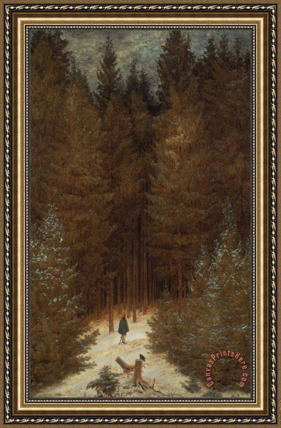 Caspar David Friedrich Hunter in the Forest Framed Print Caspar David Friedrich Hunter in the Forest Framed Print