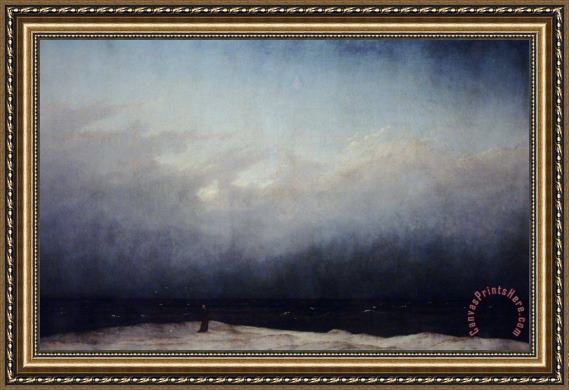 Caspar David Friedrich Monk By Sea Framed Print Caspar David Friedrich Monk By Sea Framed Print