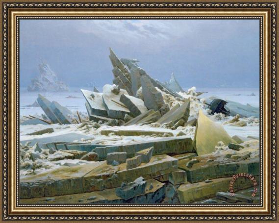 Caspar David Friedrich The Polar Sea Framed Print Caspar David Friedrich The Polar Sea Framed Print