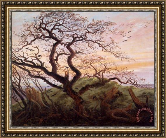Caspar David Friedrich The Tree of Crows Framed Print Caspar David Friedrich The Tree of Crows Framed Print