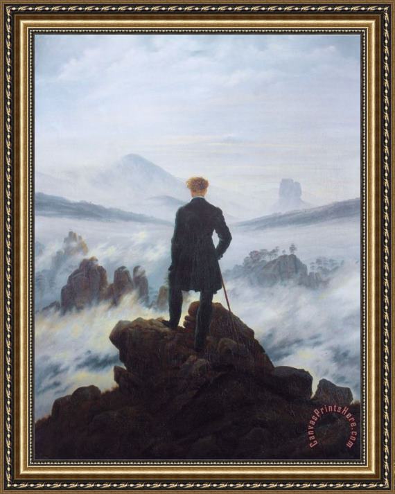 Caspar David Friedrich Wanderer Above The Sea of Fog Framed Print Caspar David Friedrich Wanderer Above The Sea of Fog Framed Print