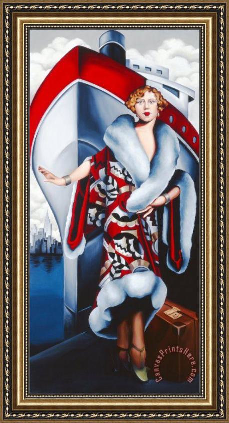 Catherine Abel Bon Voyage Framed Print Catherine Abel Bon Voyage Framed Print