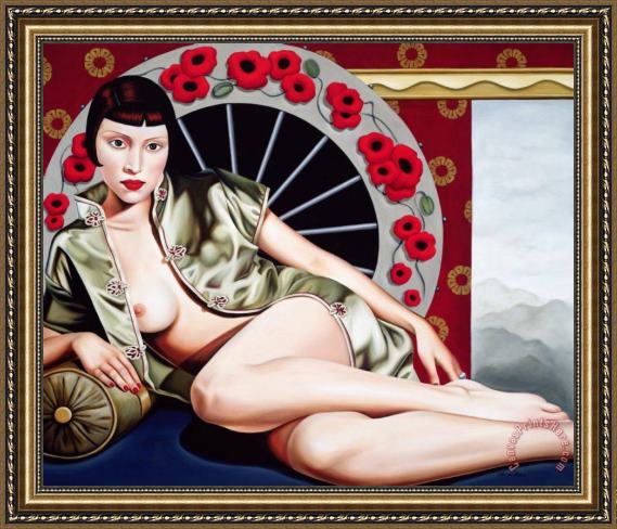 Catherine Abel Golden Poppy Hour Framed Print Catherine Abel Golden Poppy Hour Framed Print