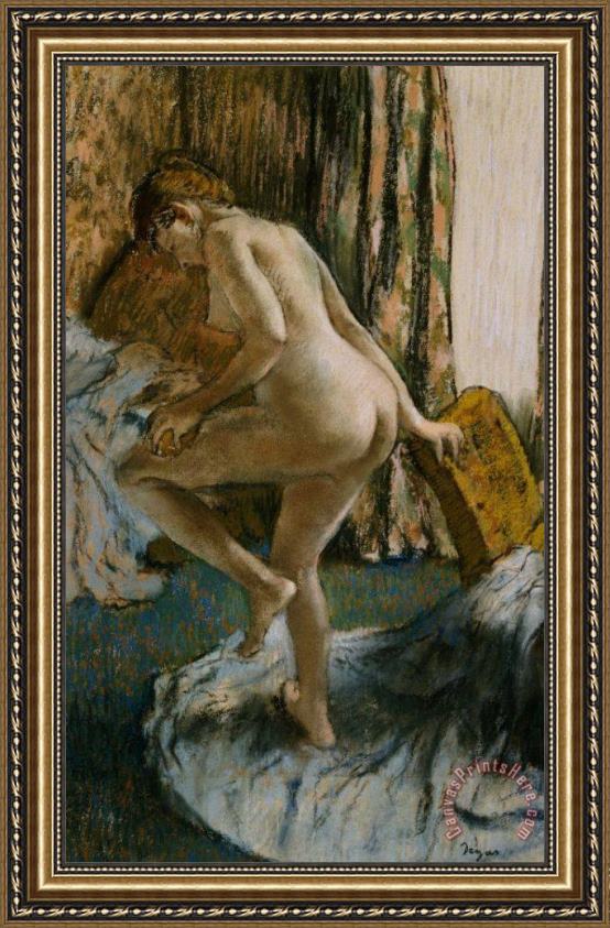 Edgar Degas After the Bath Framed Print Edgar Degas After the Bath Framed Print