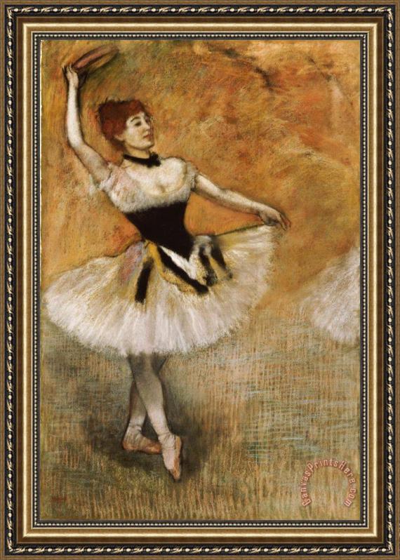 Edgar Degas Dancer with Tambourine Framed Print Edgar Degas Dancer with Tambourine Framed Print