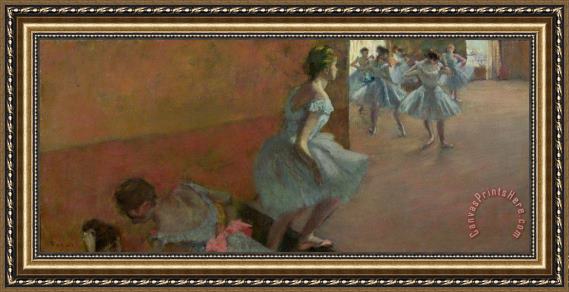 Edgar Degas Dancers Ascending a Staircase Framed Print Edgar Degas Dancers Ascending a Staircase Framed Print