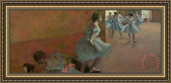 Edgar Degas Dancers Ascending a Staircase Framed Print Edgar Degas Dancers Ascending a Staircase Framed Print