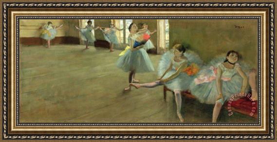 Edgar Degas Dancers in the Classroom Framed Print Edgar Degas Dancers in the Classroom Framed Print