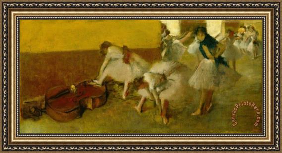 Edgar Degas Dancers in the Green Room Framed Print Edgar Degas Dancers in the Green Room Framed Print