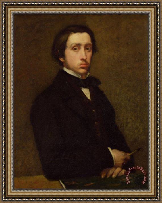Edgar Degas Self portrait Framed Print Edgar Degas Self portrait Framed Print