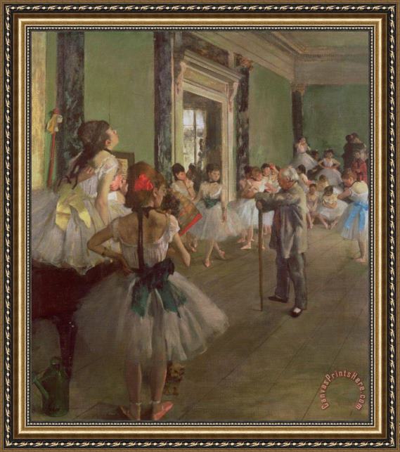 Edgar Degas The Dancing Class Framed Print Edgar Degas The Dancing Class Framed Print