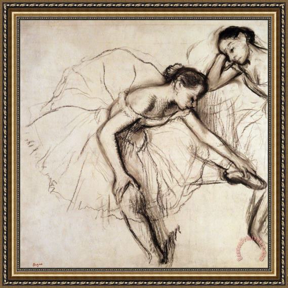Edgar Degas Two Dancers Resting Framed Print Edgar Degas Two Dancers Resting Framed Print
