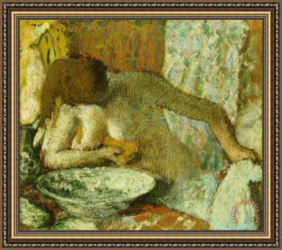 Edgar Degas Woman at her Toilet Framed Print Edgar Degas Woman at her Toilet Framed Print