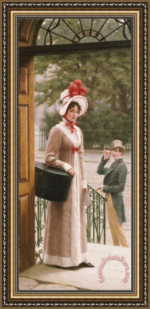 Edmund Blair Leighton A Source of Admiration Framed Print Edmund Blair Leighton A Source of Admiration Framed Print