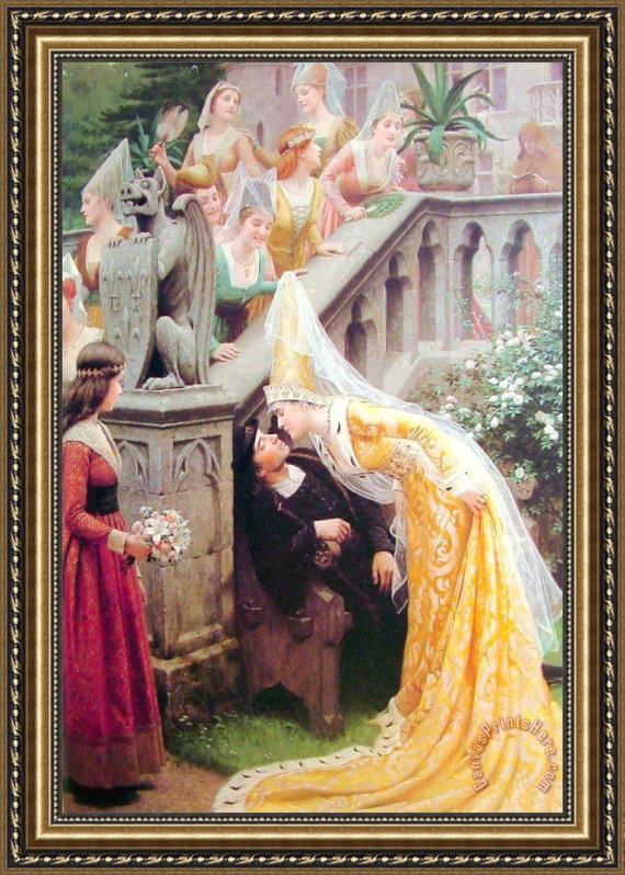 Edmund Blair Leighton Alain Chartier Framed Print Edmund Blair Leighton Alain Chartier Framed Print
