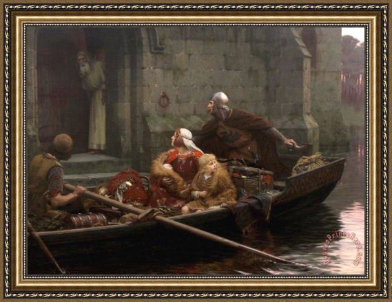 Edmund Blair Leighton In Time of Peril Framed Print Edmund Blair Leighton In Time of Peril Framed Print