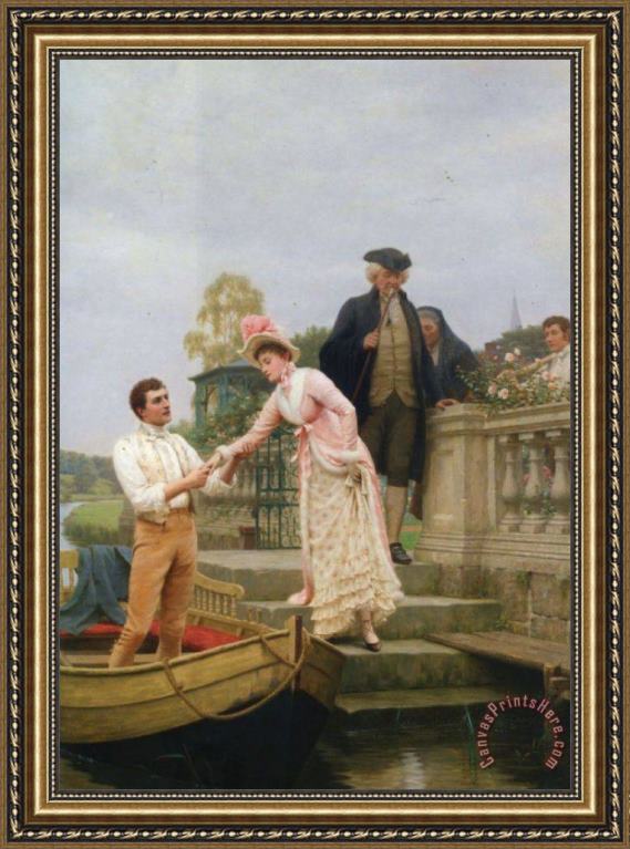 Edmund Blair Leighton Lay Thy Sweet Hand in Mine And Trust in Me Framed Print Edmund Blair Leighton Lay Thy Sweet Hand in Mine And Trust in Me Framed Print