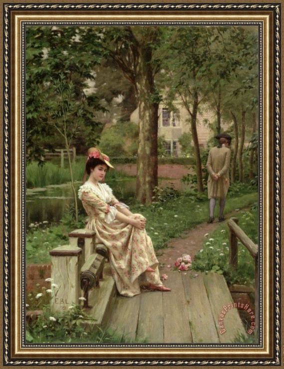 Edmund Blair Leighton Off Framed Print Edmund Blair Leighton Off Framed Print