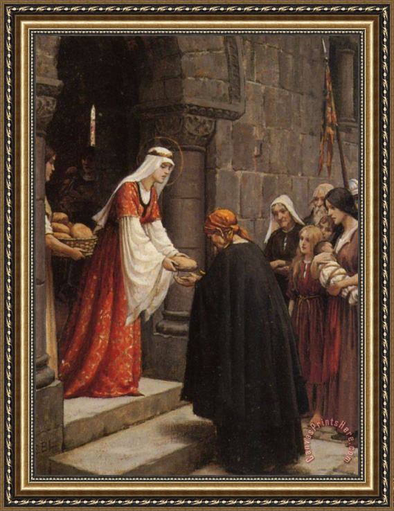 Edmund Blair Leighton Study for The Charity of Saint Elizabeth of Hungary Framed Print Edmund Blair Leighton Study for The Charity of Saint Elizabeth of Hungary Framed Print