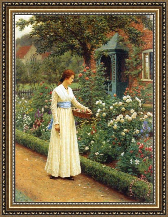 Edmund Blair Leighton The Fate of The Rose Framed Print Edmund Blair Leighton The Fate of The Rose Framed Print