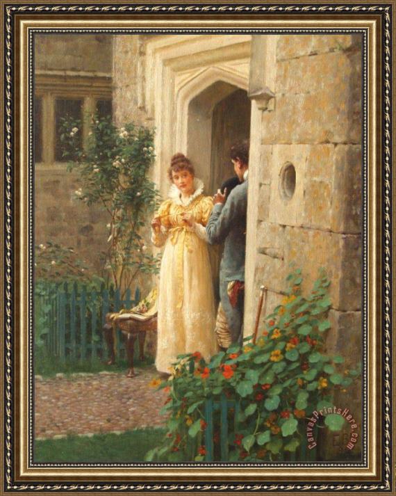 Edmund Blair Leighton The Request Framed Print Edmund Blair Leighton The Request Framed Print