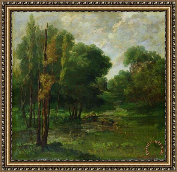 Gustave Courbet Forest Landscape Framed Print Gustave Courbet Forest Landscape Framed Print