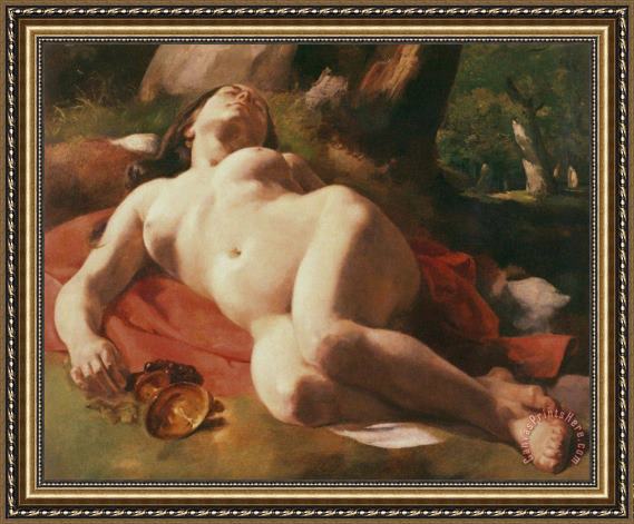Gustave Courbet La Bacchante Framed Print Gustave Courbet La Bacchante Framed Print