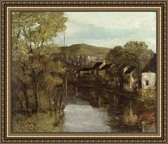 Gustave Courbet The Reflection of Ornans Framed Print Gustave Courbet The Reflection of Ornans Framed Print